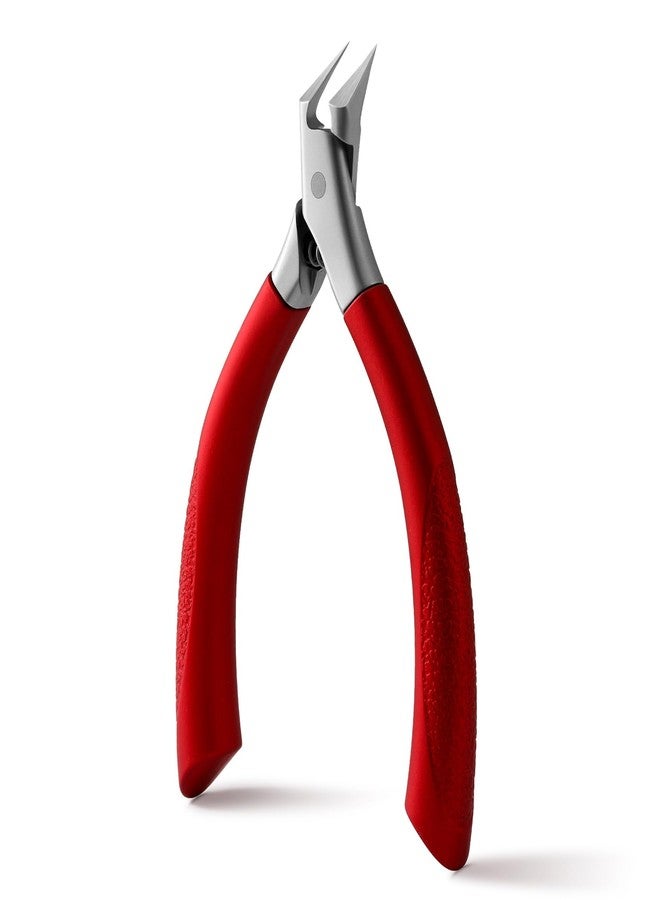 FVION Toenail Clippers for Ingrown Toenail, Straight Nail Clippers for Ingrown Toenails, Professional Ingrown Toenail Treatment for Adults, Seniors, Men and Women (Red) - Image 1